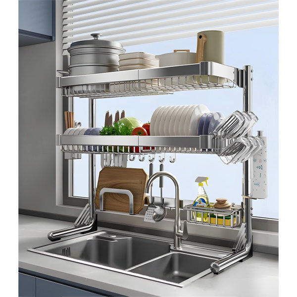 LIYONG Stainless Steel Countertop Dish Rack Wayfair